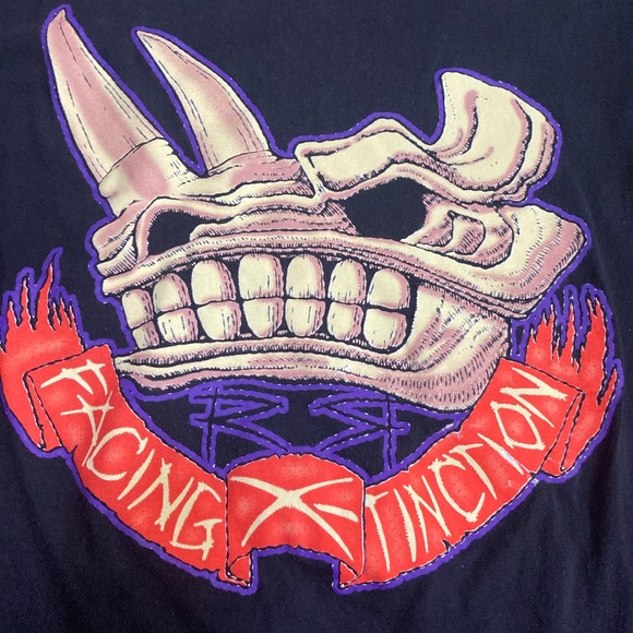 RARE Vintage 90’s Novel Teez Facing X-Tinction T-Shirt (M) - Picture 2 of 6